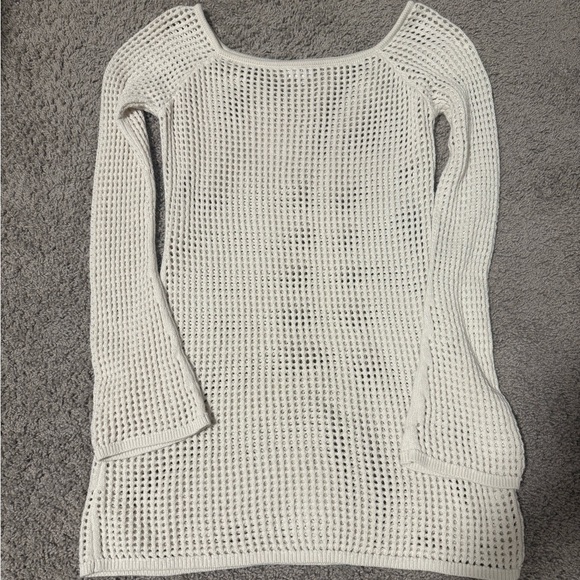 PacSun Cream Crochet Swimsuit Cover Up Dress - Picture 2 of 5